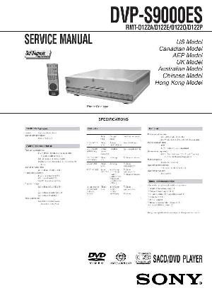 Сервисная инструкция Sony DVP-S9000ES ― Manual-Shop.ru