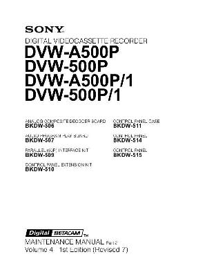 Сервисная инструкция Sony DVW-500P A500 VOL4 PART2 SCH ― Manual-Shop.ru