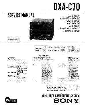 Сервисная инструкция Sony DXA-C70 ― Manual-Shop.ru