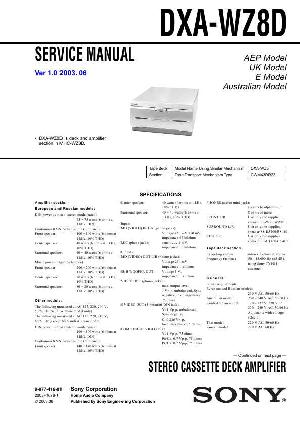Сервисная инструкция Sony DXA-WZ8D  ― Manual-Shop.ru