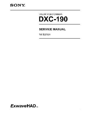 Сервисная инструкция Sony DXC-190 ― Manual-Shop.ru