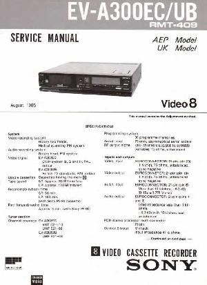 Сервисная инструкция Sony EV-A300EC, UB ― Manual-Shop.ru