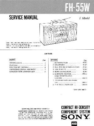 Сервисная инструкция Sony FH-55W  ― Manual-Shop.ru
