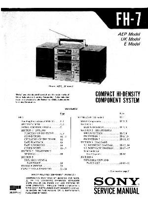 Сервисная инструкция Sony FH-7 ― Manual-Shop.ru