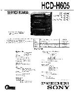 Сервисная инструкция Sony FH-CX65, MHC-C605, HCD-H605 