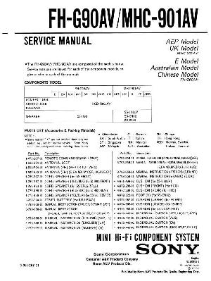Сервисная инструкция Sony FH-G90AV ― Manual-Shop.ru