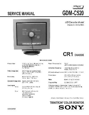 Сервисная инструкция Sony GDM-C520 (CR1) ― Manual-Shop.ru
