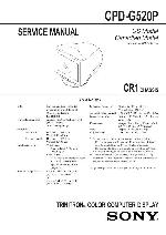 Сервисная инструкция Sony GDM-C520 (CR1)