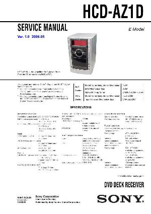 Сервисная инструкция Sony HCD-AZ1D  ― Manual-Shop.ru