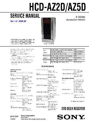 Сервисная инструкция Sony HCD-AZ2D, HCD-AZ5D  ― Manual-Shop.ru