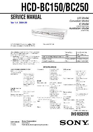 Сервисная инструкция Sony HCD-BC150, HCD-BC250  ― Manual-Shop.ru