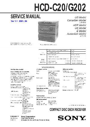 Сервисная инструкция Sony HCD-C20, HCD-G202 ― Manual-Shop.ru