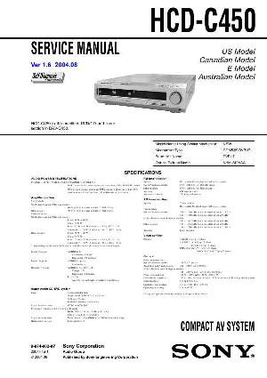 Сервисная инструкция Sony HCD-C450 (DAV-C450) ― Manual-Shop.ru