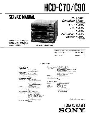 Сервисная инструкция Sony HCD-C70, HCD-C90  ― Manual-Shop.ru