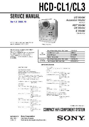 Сервисная инструкция Sony HCD-CL1, HCD-CL3 (CHC-CL1, CHC-CL3) ― Manual-Shop.ru