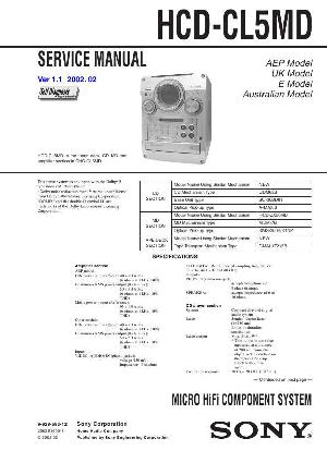 Сервисная инструкция Sony HCD-CL5MD ― Manual-Shop.ru