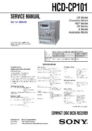 Сервисная инструкция Sony HCD-CP101 (CMT-CP101) ― Manual-Shop.ru