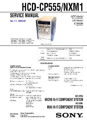 Сервисная инструкция Sony HCD-CP555, HCD-NXM1  ― Manual-Shop.ru