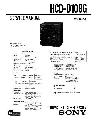Сервисная инструкция Sony HCD-D108G  ― Manual-Shop.ru