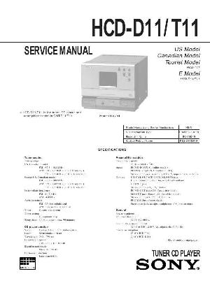 Сервисная инструкция Sony HCD-D11, HCD-T11  ― Manual-Shop.ru