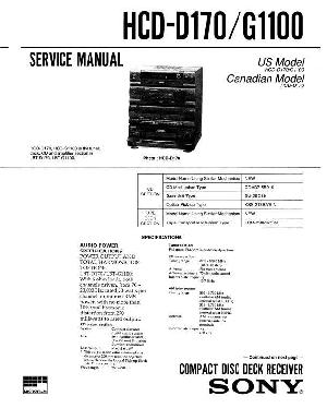 Сервисная инструкция Sony HCD-D170, HCD-G1100  ― Manual-Shop.ru