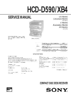 Сервисная инструкция Sony HCD-D590, HCD-XB4  ― Manual-Shop.ru