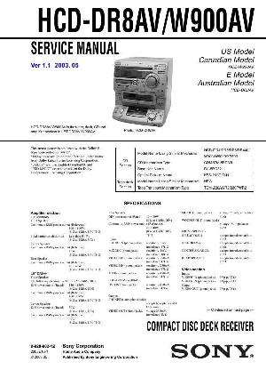 Сервисная инструкция Sony HCD-DR8AV, HCD-W900AV (LBT-DR8AV, LBT-W900AV) ― Manual-Shop.ru