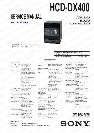 Сервисная инструкция Sony HCD-DX400 ― Manual-Shop.ru