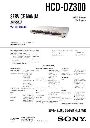 Сервисная инструкция Sony HCD-DZ300  ― Manual-Shop.ru