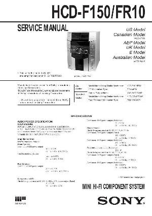 Сервисная инструкция Sony HCD-F150, HCD-FR10 (MHC-F150/FR10) ― Manual-Shop.ru