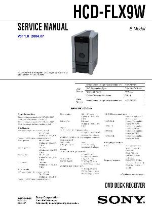 Сервисная инструкция Sony HCD-FLX9W  ― Manual-Shop.ru