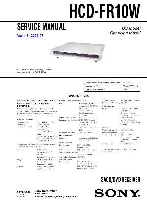 Сервисная инструкция Sony HCD-FR10W  ― Manual-Shop.ru