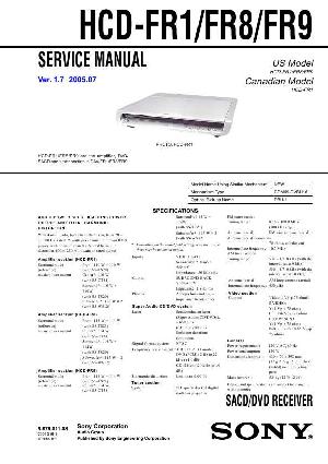 Сервисная инструкция Sony HCD-FR1, HCD-FR8, HCD-FR9  ― Manual-Shop.ru