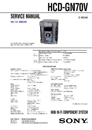 Сервисная инструкция Sony HCD-GN70V  ― Manual-Shop.ru