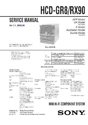 Сервисная инструкция Sony HCD-GR8, HCD-RX90  ― Manual-Shop.ru