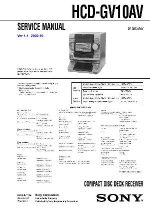 Сервисная инструкция Sony HCD-GV10AV (LBT-GV10AV) ― Manual-Shop.ru