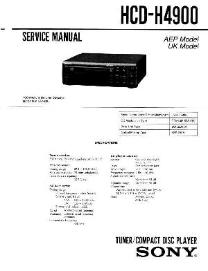 Сервисная инструкция Sony HCD-H4900 ― Manual-Shop.ru