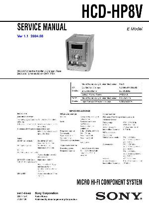 Сервисная инструкция Sony HCD-HP8V  ― Manual-Shop.ru
