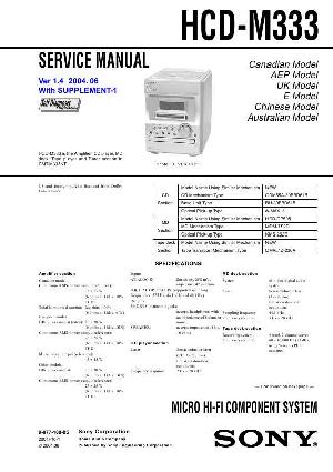 Сервисная инструкция Sony HCD-M333  ― Manual-Shop.ru