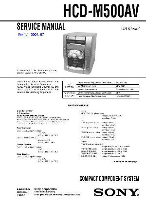 Сервисная инструкция Sony HCD-M500AV ― Manual-Shop.ru