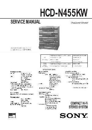 Сервисная инструкция Sony HCD-N455KV  ― Manual-Shop.ru