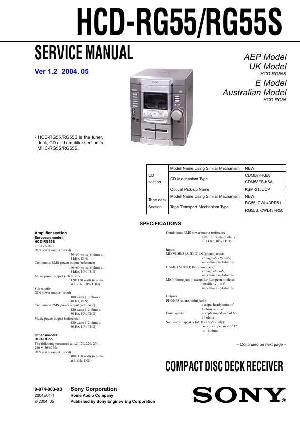 Сервисная инструкция Sony HCD-RG55 (MHC-RG55) ― Manual-Shop.ru