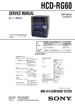 Сервисная инструкция Sony HCD-RG60 (MHC-RG60) ― Manual-Shop.ru