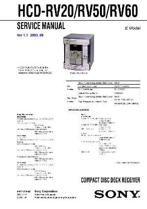 Сервисная инструкция Sony HCD-RV20, HCD-RV50, HCD-RV60 (MHC-RV20, MHC-RV50, MHC-RV60) ― Manual-Shop.ru