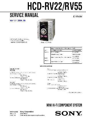 Сервисная инструкция Sony HCD-RV22, HCD-RV55  ― Manual-Shop.ru
