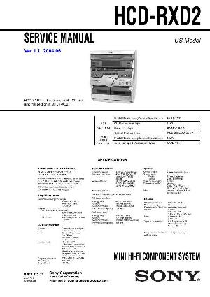 Сервисная инструкция Sony HCD-RXD2 (MHC-RXD2) ― Manual-Shop.ru