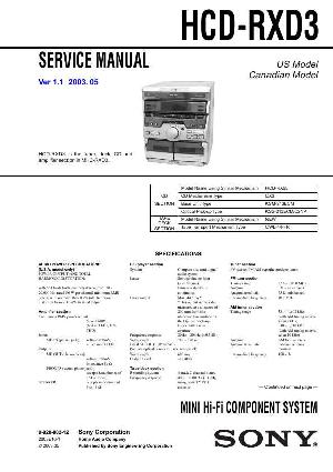 Сервисная инструкция Sony HCD-RXD3 (MHC-RXD3) ― Manual-Shop.ru