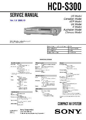 Сервисная инструкция Sony HCD-S300 (DAV-S300) ― Manual-Shop.ru