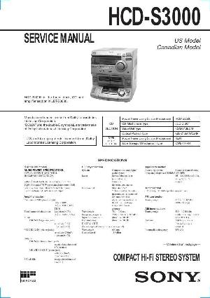 Сервисная инструкция Sony HCD-S3000 (LBT-S3000) ― Manual-Shop.ru