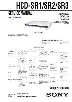 Сервисная инструкция Sony HCD-SR1, HCD-SR2, HCD-SR3  ― Manual-Shop.ru